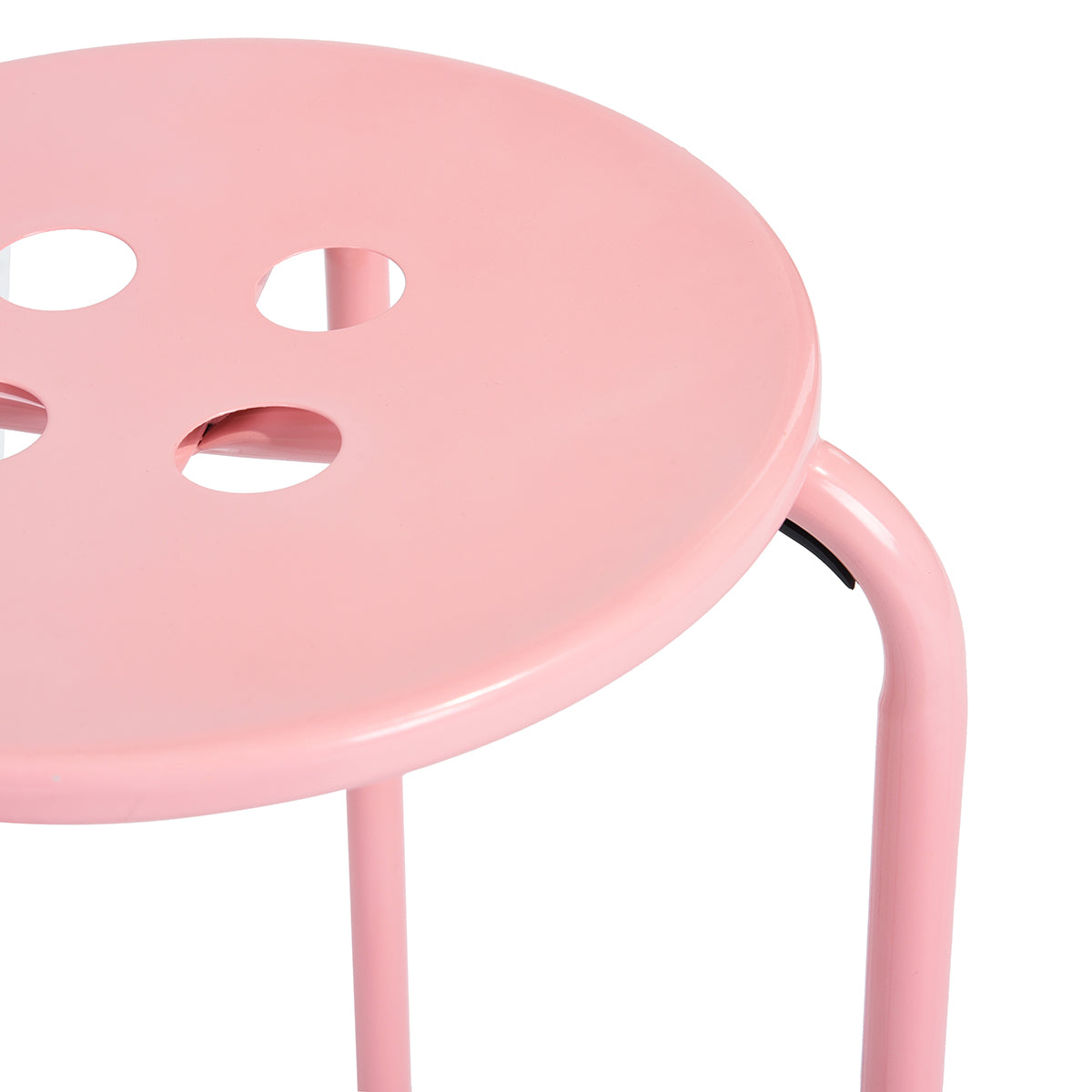 Plastic Stackable Stools Lemon
