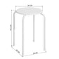 Plastic Stackable Stools Lemon