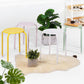 Plastic Stackable Stools Lemon