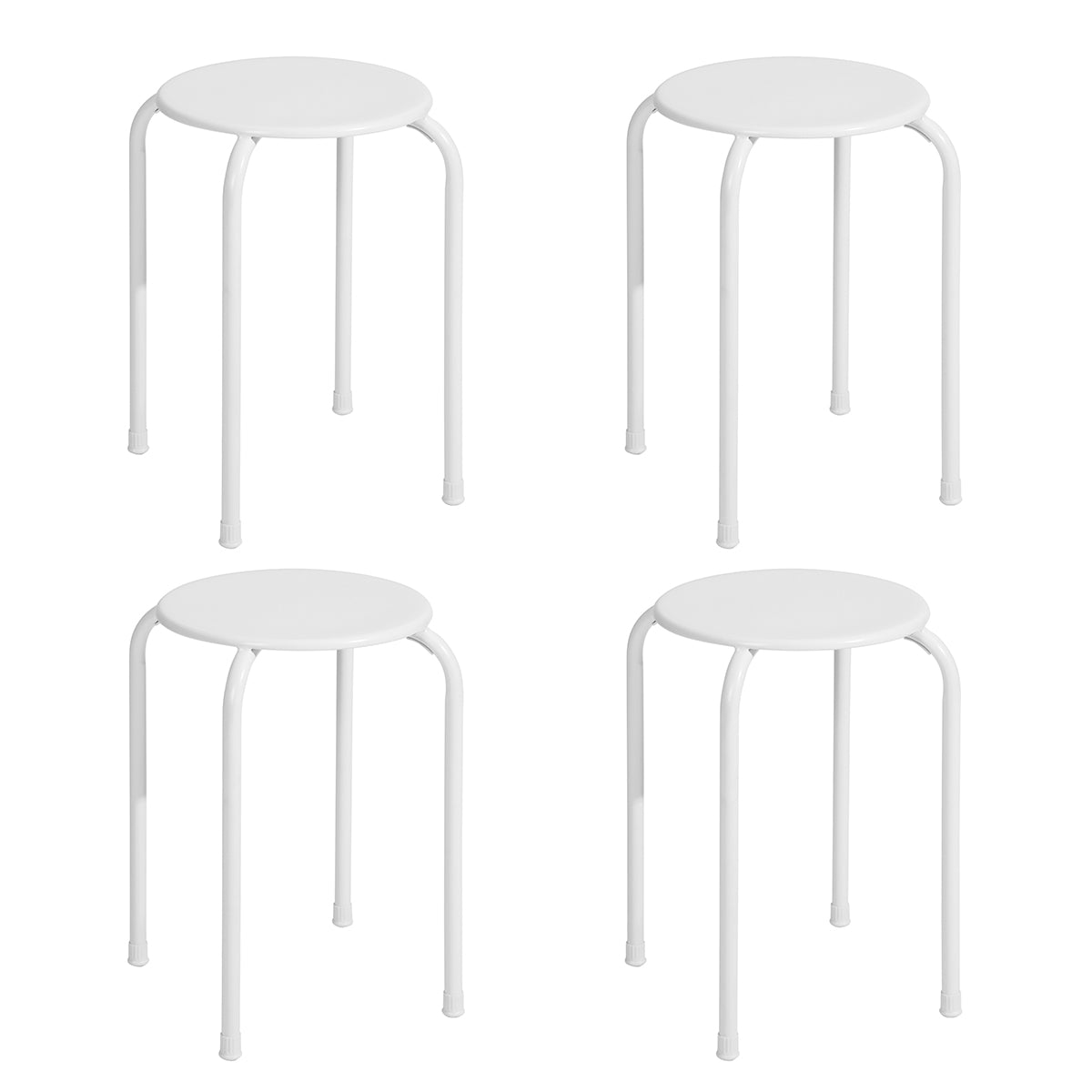 Plastic Stackable Stools Lemon