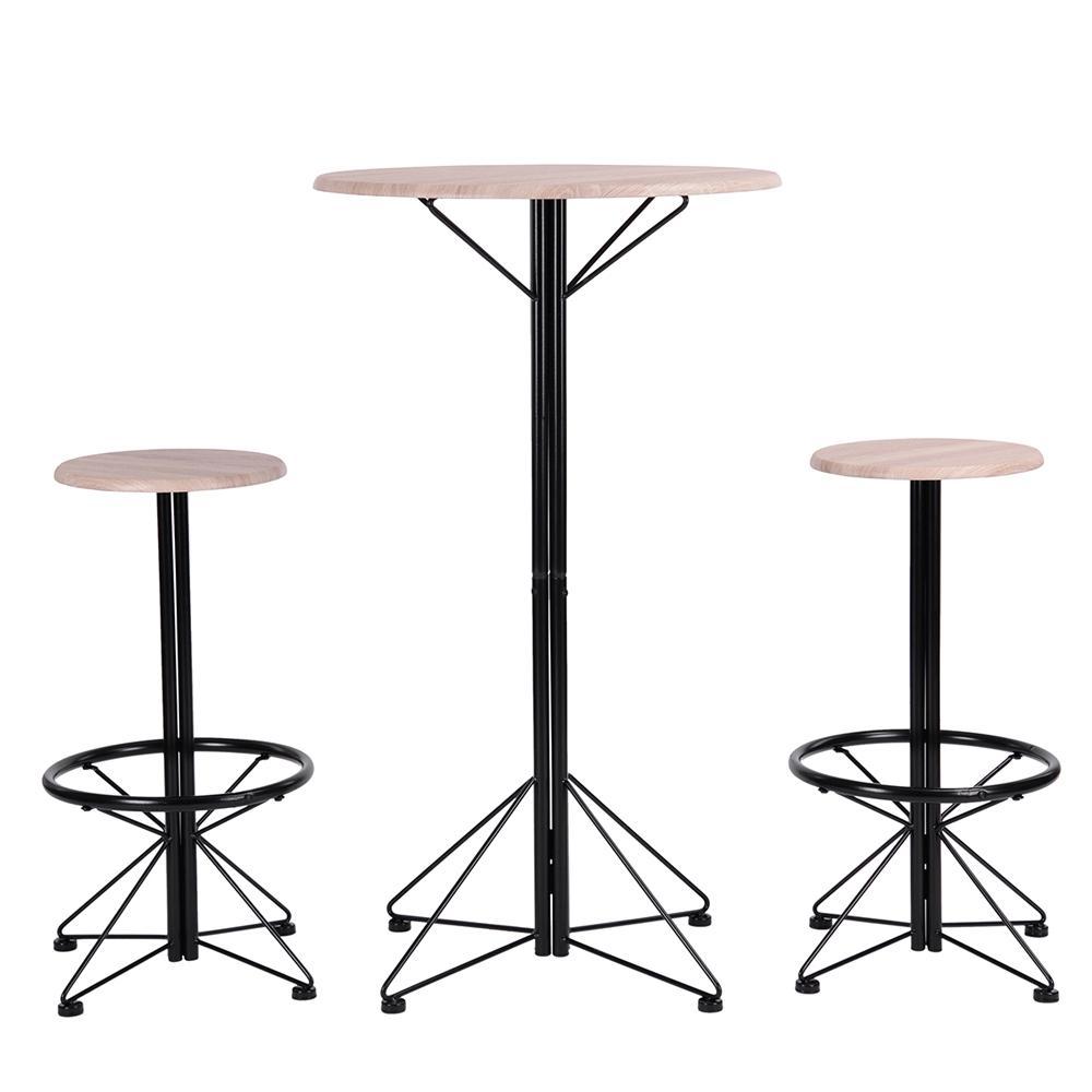 3-Piece Bar Set 1 Table with 2 Bar Stools Life