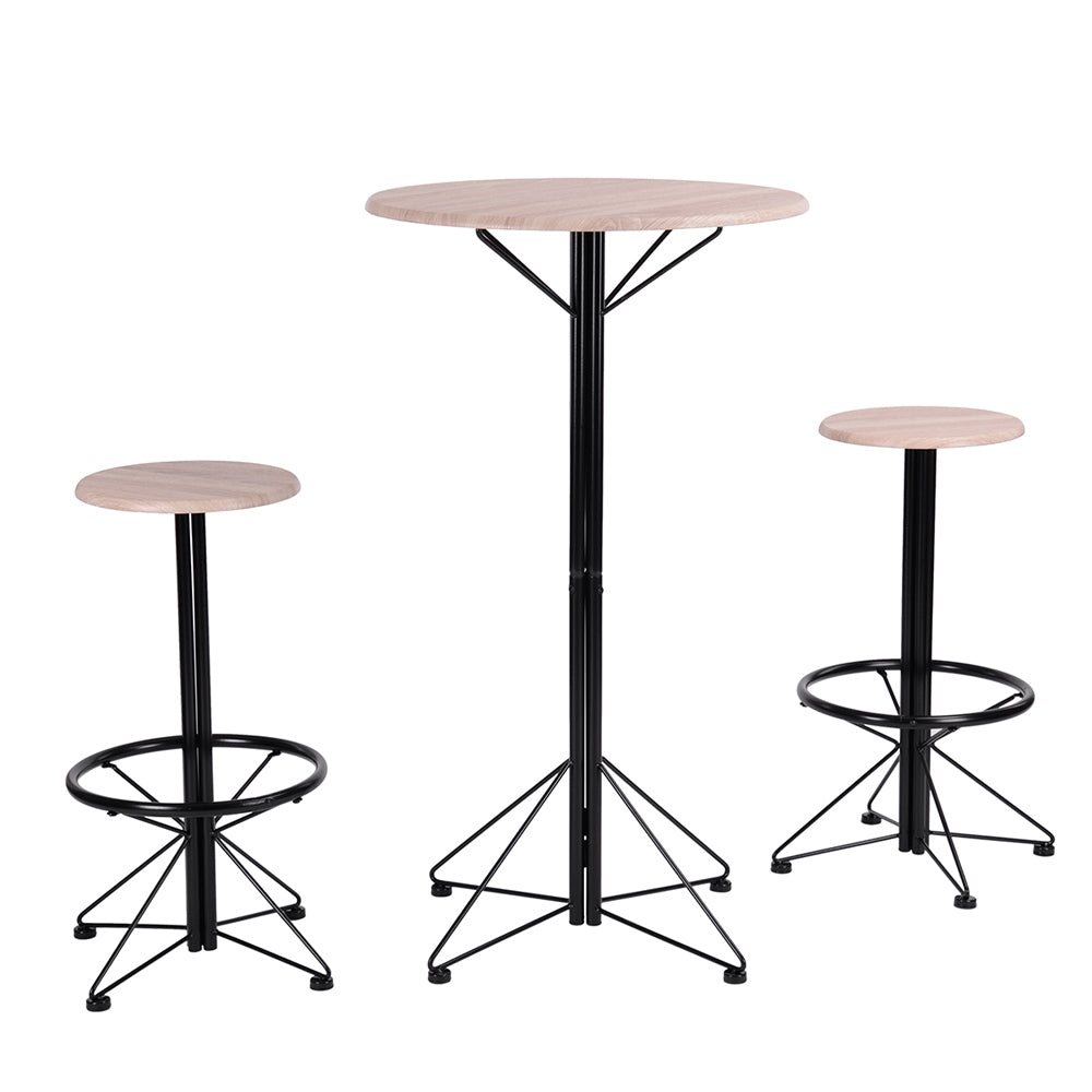 3-Piece Bar Set 1 Table with 2 Bar Stools Life