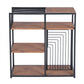 Bookcase 3 Shelves Bookshelf Storage Organizer Line