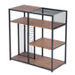 Bookcase 3 Shelves Bookshelf Storage Organizer Line