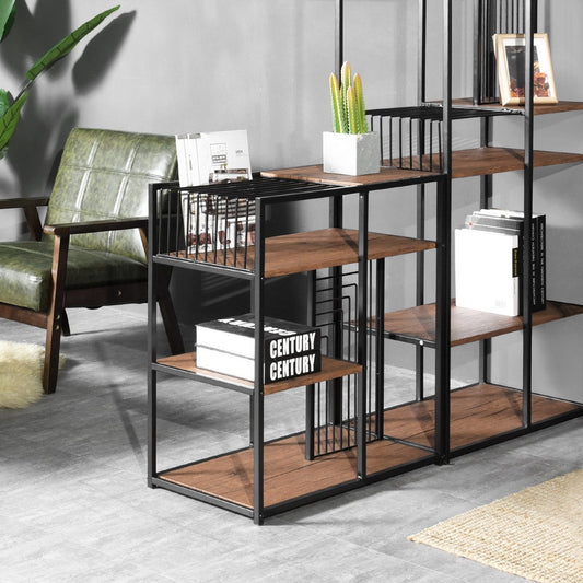 Bookcase 3 Shelves Bookshelf Storage Organizer Line