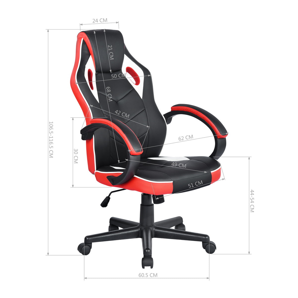 Gaming Chair Racing Office Chair Seat Height Adjustment Linton