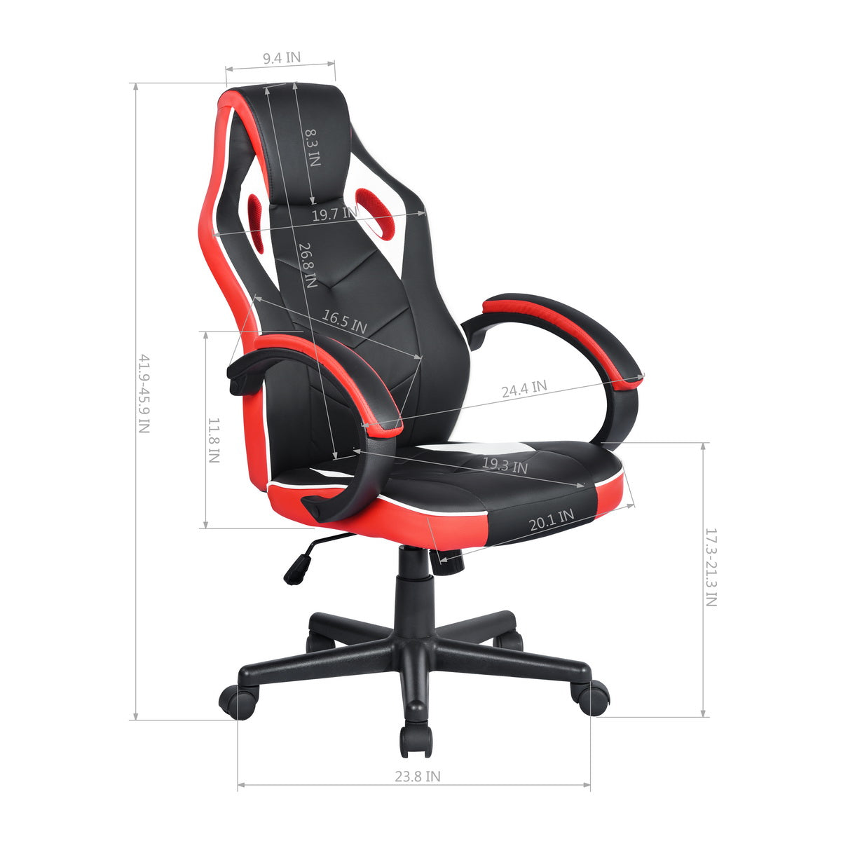 Gaming Chair Racing Office Chair Seat Height Adjustment Linton