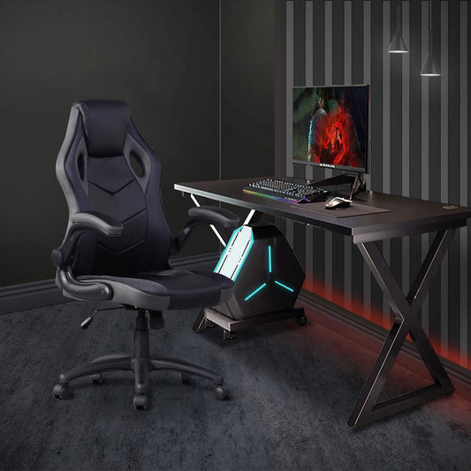 Gaming Chair Racing Office Chair Recliner Swivel Seat Height and Armrest Adjustable Little