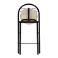 Set of 3 Breakfast Set 1 Table with 2 Folding Stools Dining Lueneburg