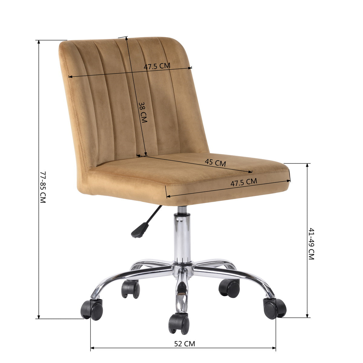 Fabric Upholstered Swivel Ergonomic Home Office Chair Maker