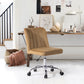 Fabric Upholstered Swivel Ergonomic Home Office Chair Maker