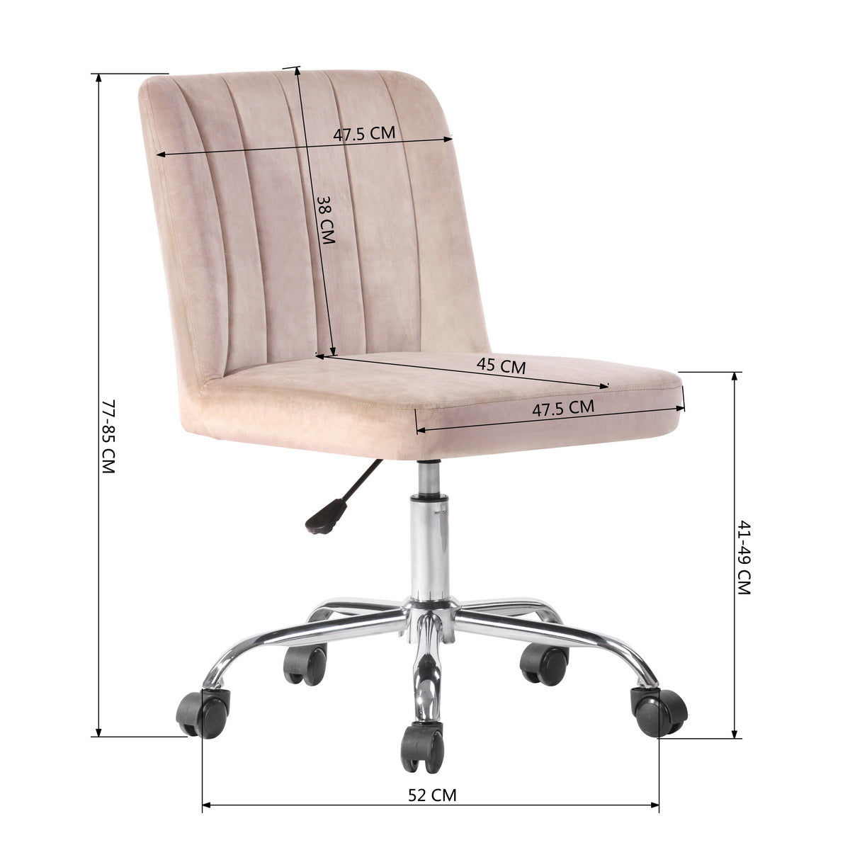 Fabric Upholstered Swivel Ergonomic Home Office Chair Maker