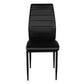 Dining Chairs PVC Upholstered Metal Legs Malika