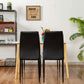 Dining Chairs PVC Upholstered Metal Legs Malika