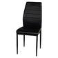 Dining Chairs PVC Upholstered Metal Legs Malika