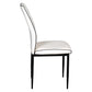 Dining Chairs PVC Upholstered Metal Legs Malika