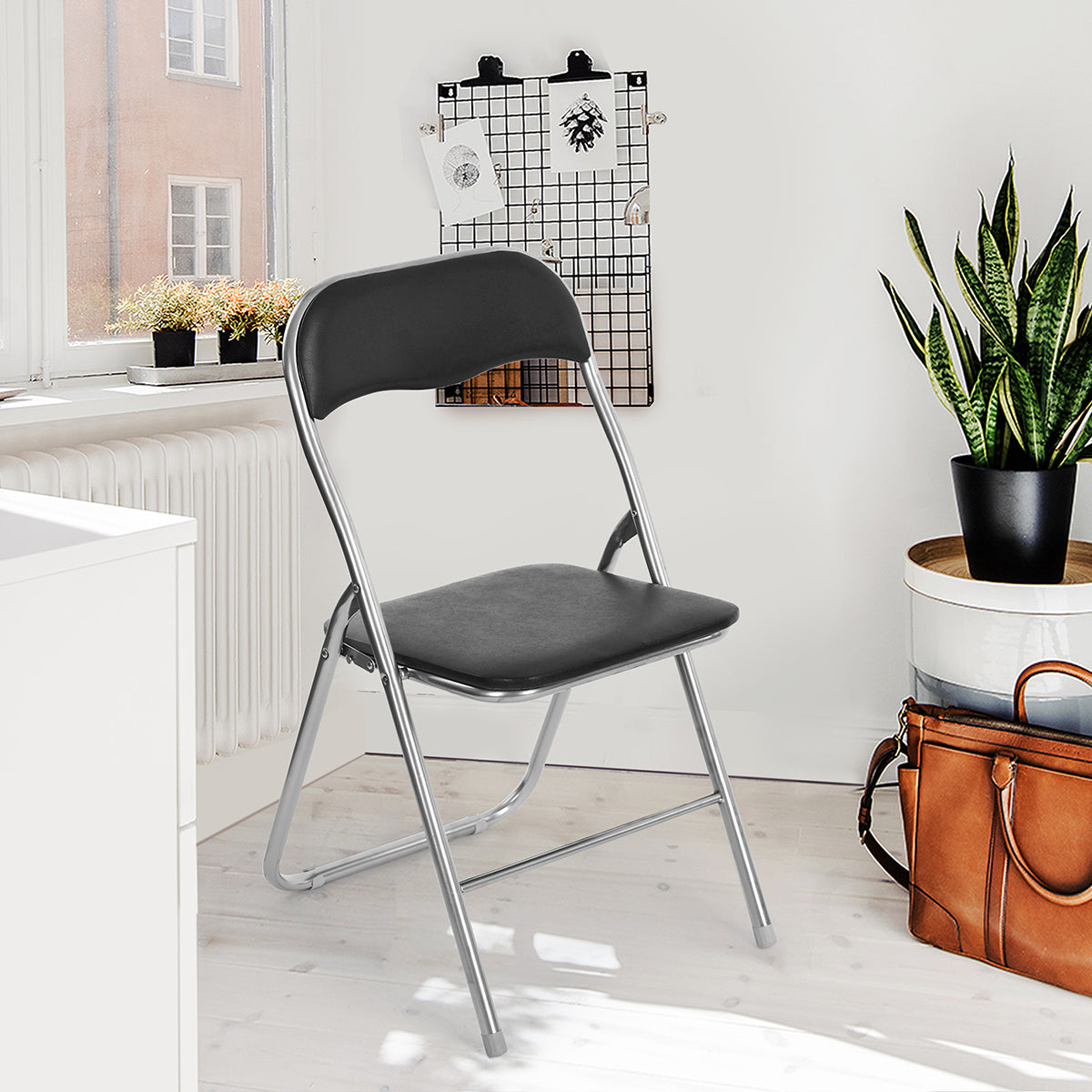 PVC Upholstered Folding Chairs Mango