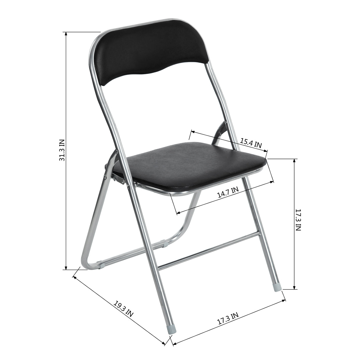 PVC Upholstered Folding Chairs Mango