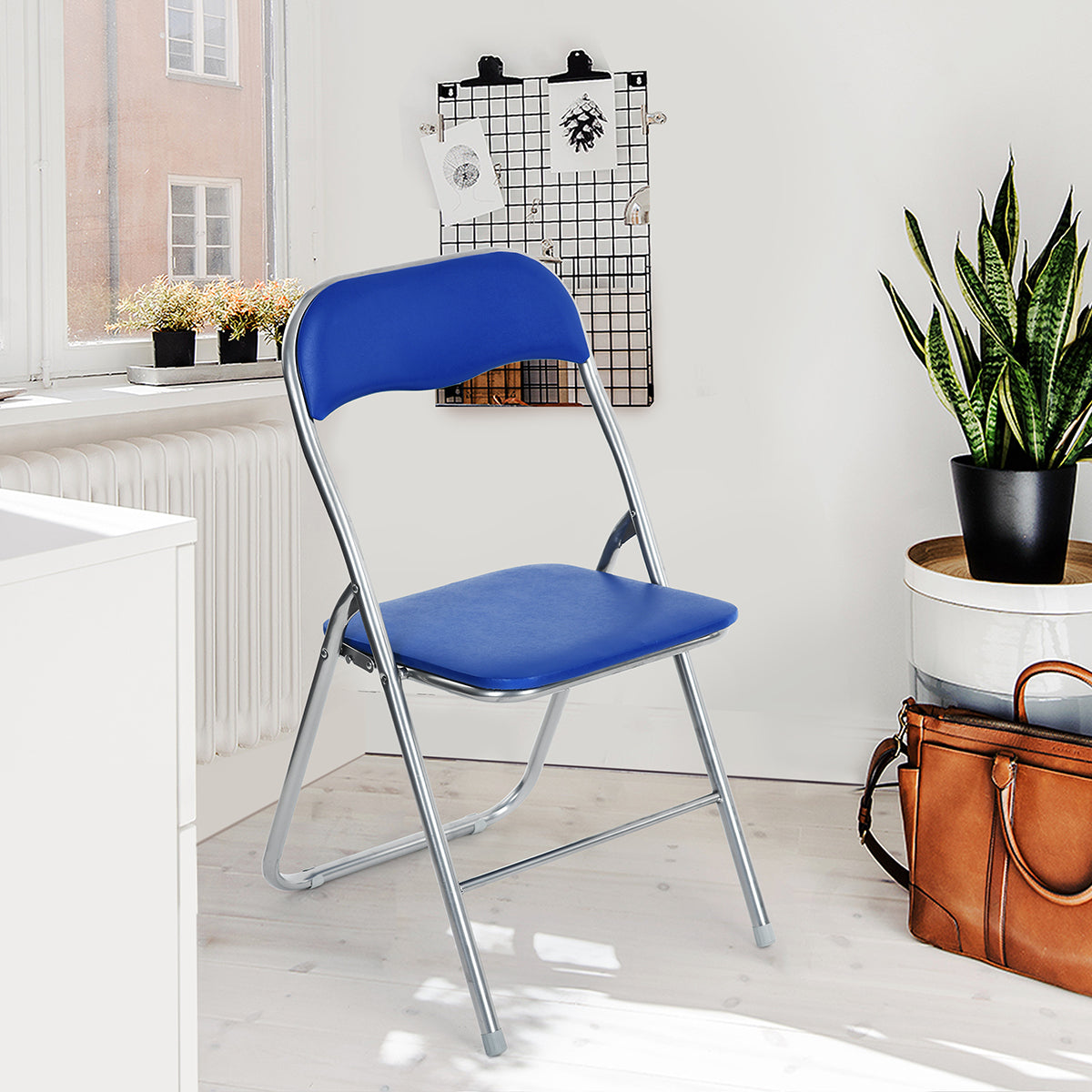 PVC Upholstered Folding Chairs Mango