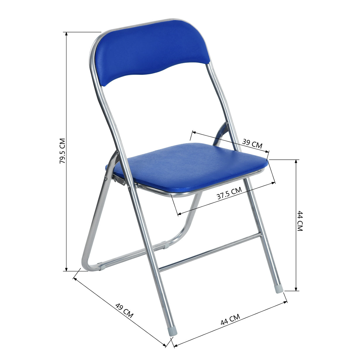PVC Upholstered Folding Chairs Mango