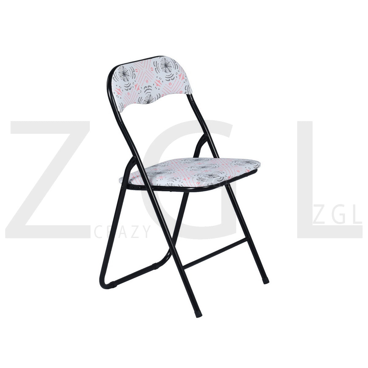 Printing PVC Upholstered Folding Chairs Mango