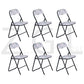 Printing PVC Upholstered Folding Chairs Mango