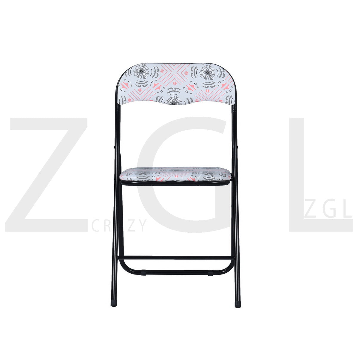 Printing PVC Upholstered Folding Chairs Mango