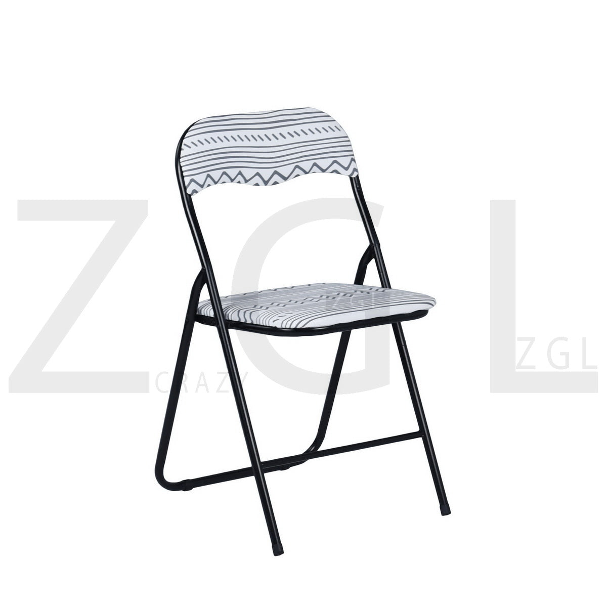 Printing PVC Upholstered Folding Chairs Mango