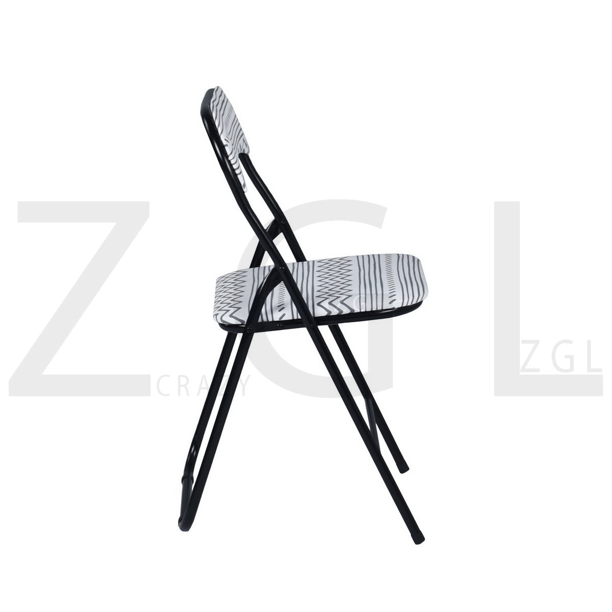 Printing PVC Upholstered Folding Chairs Mango