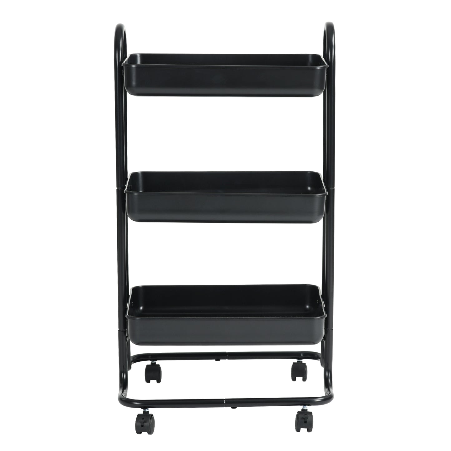 Rolling Plastic Kitchen Trolley Serving Cart Marmion
