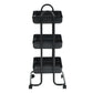 Rolling Plastic Kitchen Trolley Serving Cart Marmion