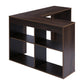 L-Shaped Computer Office Desk with 4 Cube Storage Mccoy