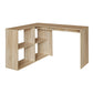 L-Shaped Computer Office Desk with 4 Cube Storage Mccoy