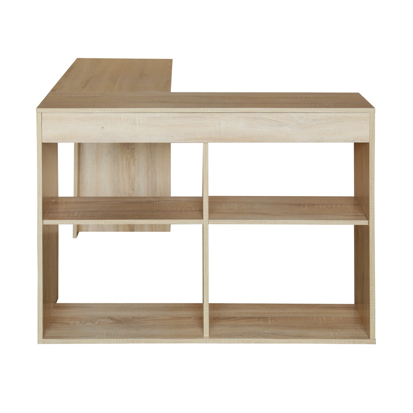 L-Shaped Computer Office Desk with 4 Cube Storage Mccoy
