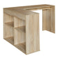 L-Shaped Computer Office Desk with 4 Cube Storage Mccoy