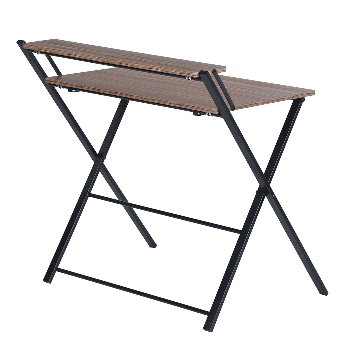Folding Desk Writing Computer Desk with Shelf Megan