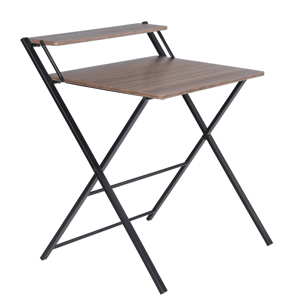 Folding Desk Writing Computer Desk with Shelf Megan