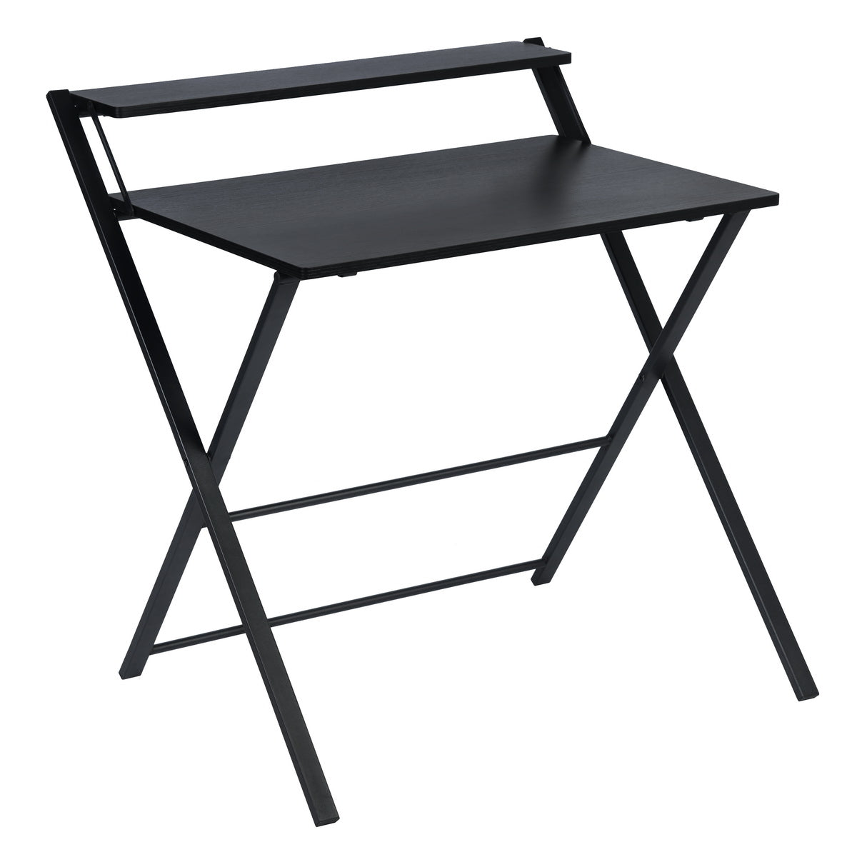 Folding Desk Writing Computer Desk with Shelf Megan