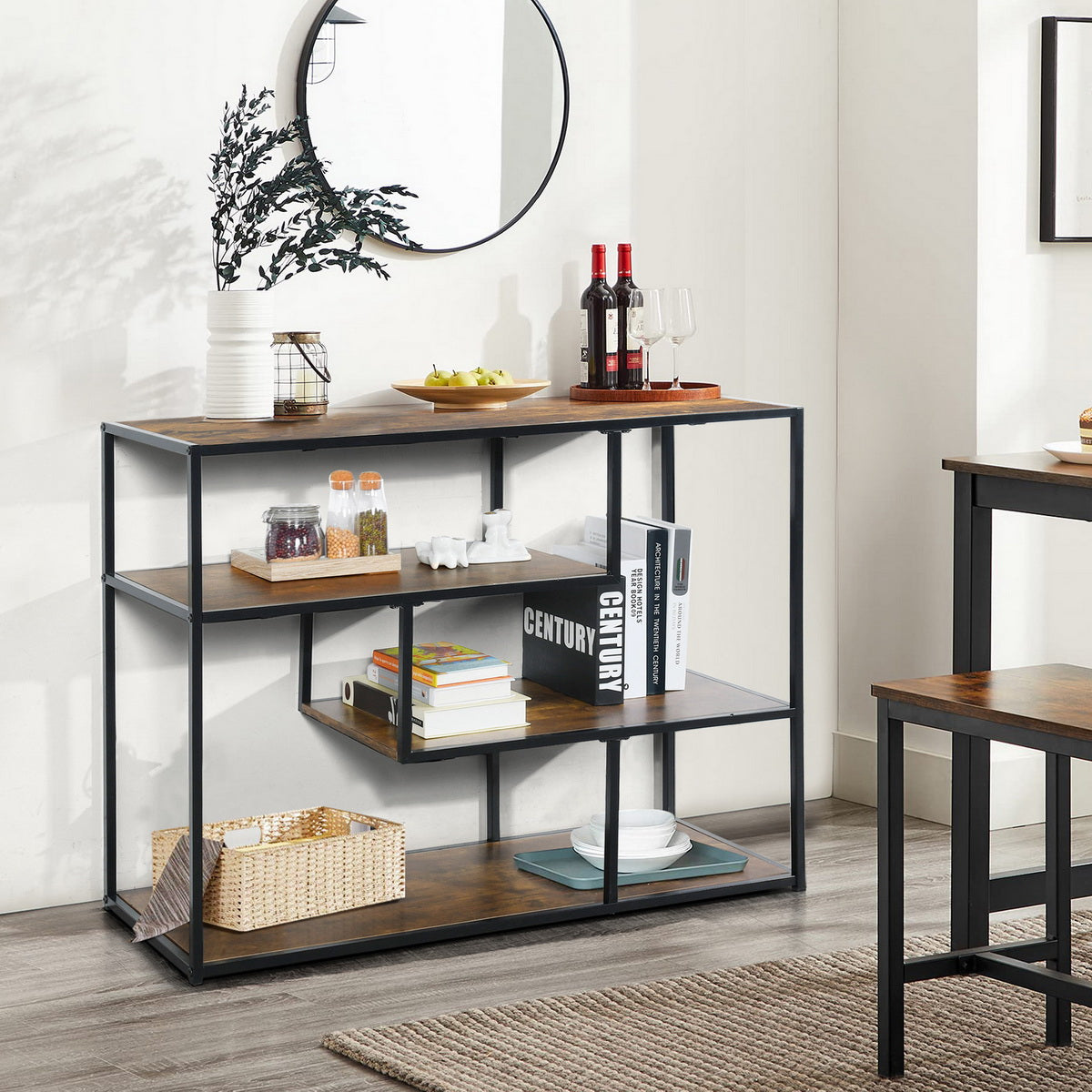 Bookcase 3 Shelves Bookshelf Storage Organizer Metacritic