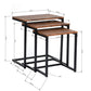 Set of 3 Nesting End Coffee Table Maximo
