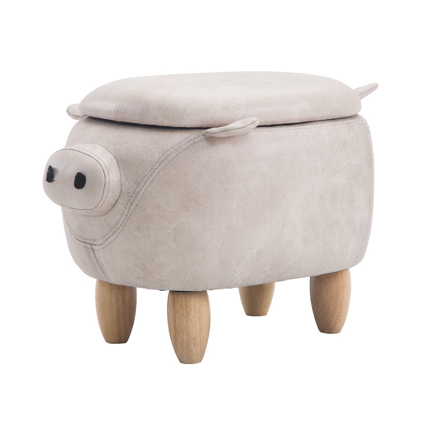 Storage Ottoman Animal Bench Upholstered Footrest Stool Olesen