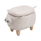 Storage Ottoman Animal Bench Upholstered Footrest Stool Olesen