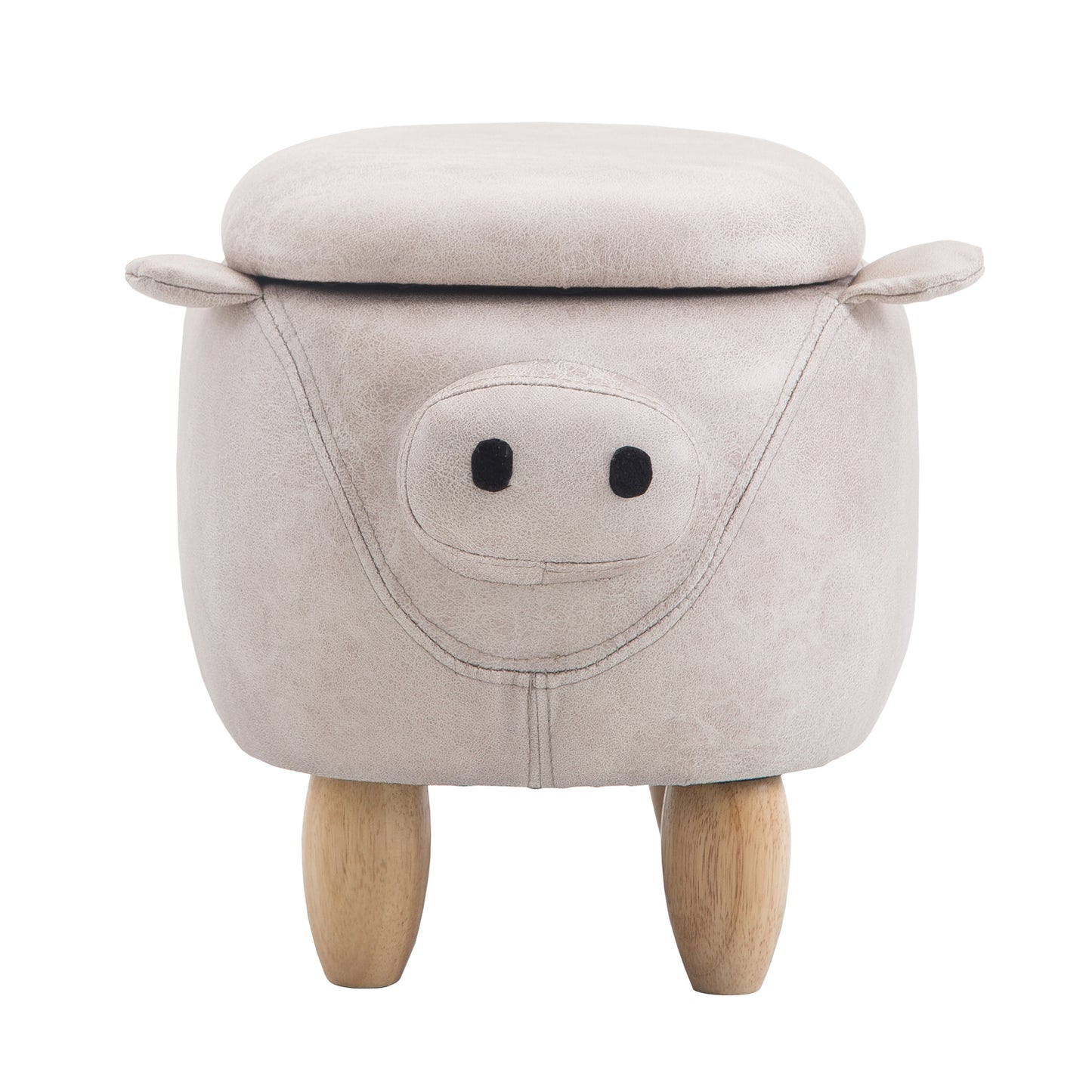 Storage Ottoman Animal Bench Upholstered Footrest Stool Olesen