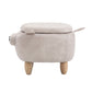 Storage Ottoman Animal Bench Upholstered Footrest Stool Olesen