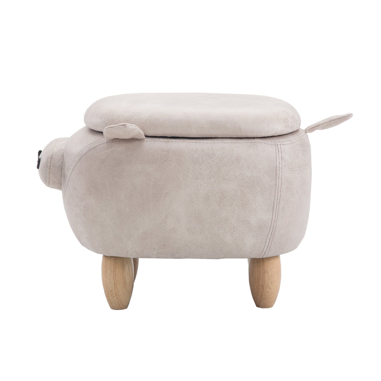 Storage Ottoman Animal Bench Upholstered Footrest Stool Olesen
