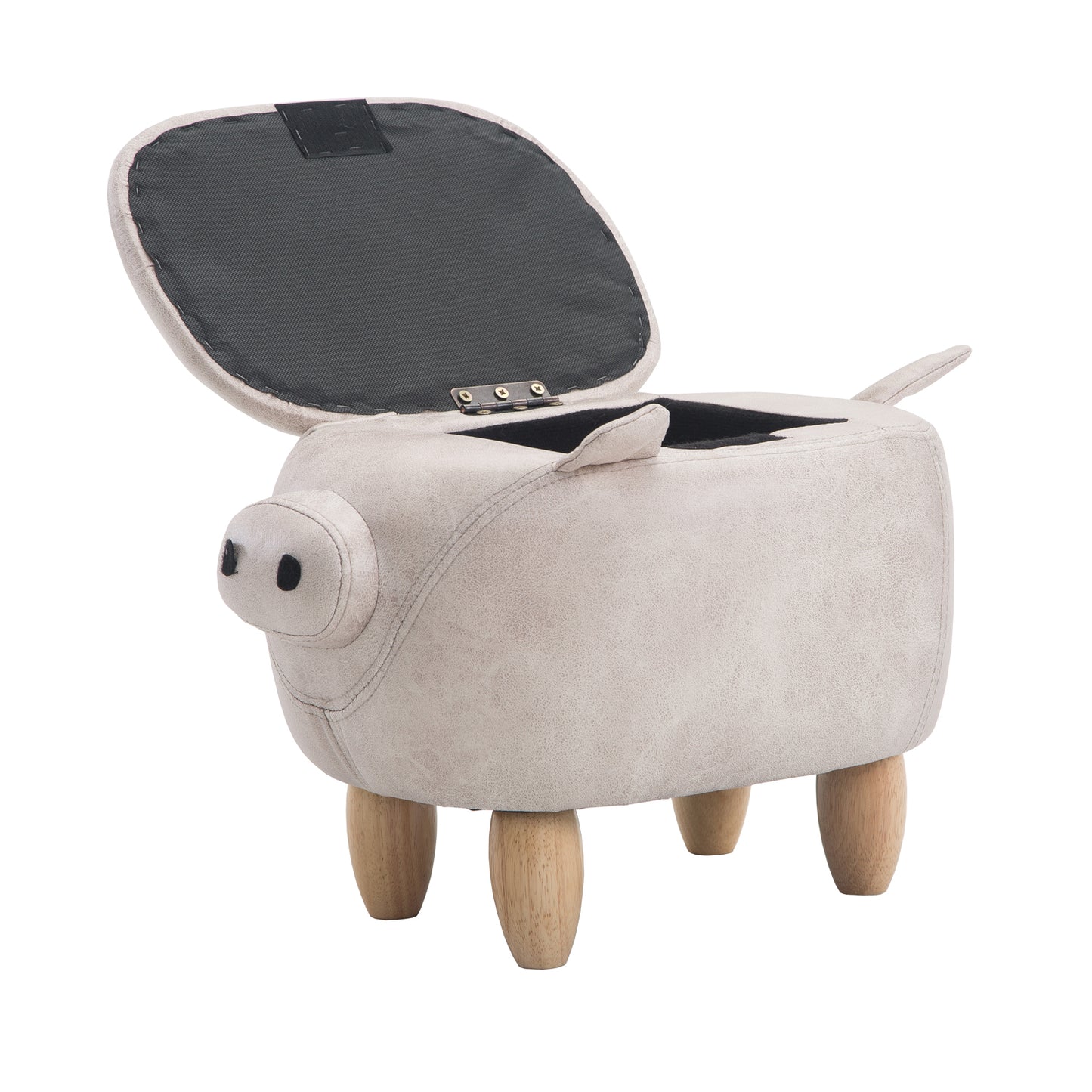 Storage Ottoman Animal Bench Upholstered Footrest Stool Olesen