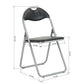 PVC Upholstered Folding Chairs Peacock
