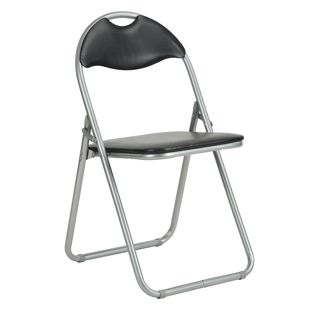 PVC Upholstered Folding Chairs Peacock