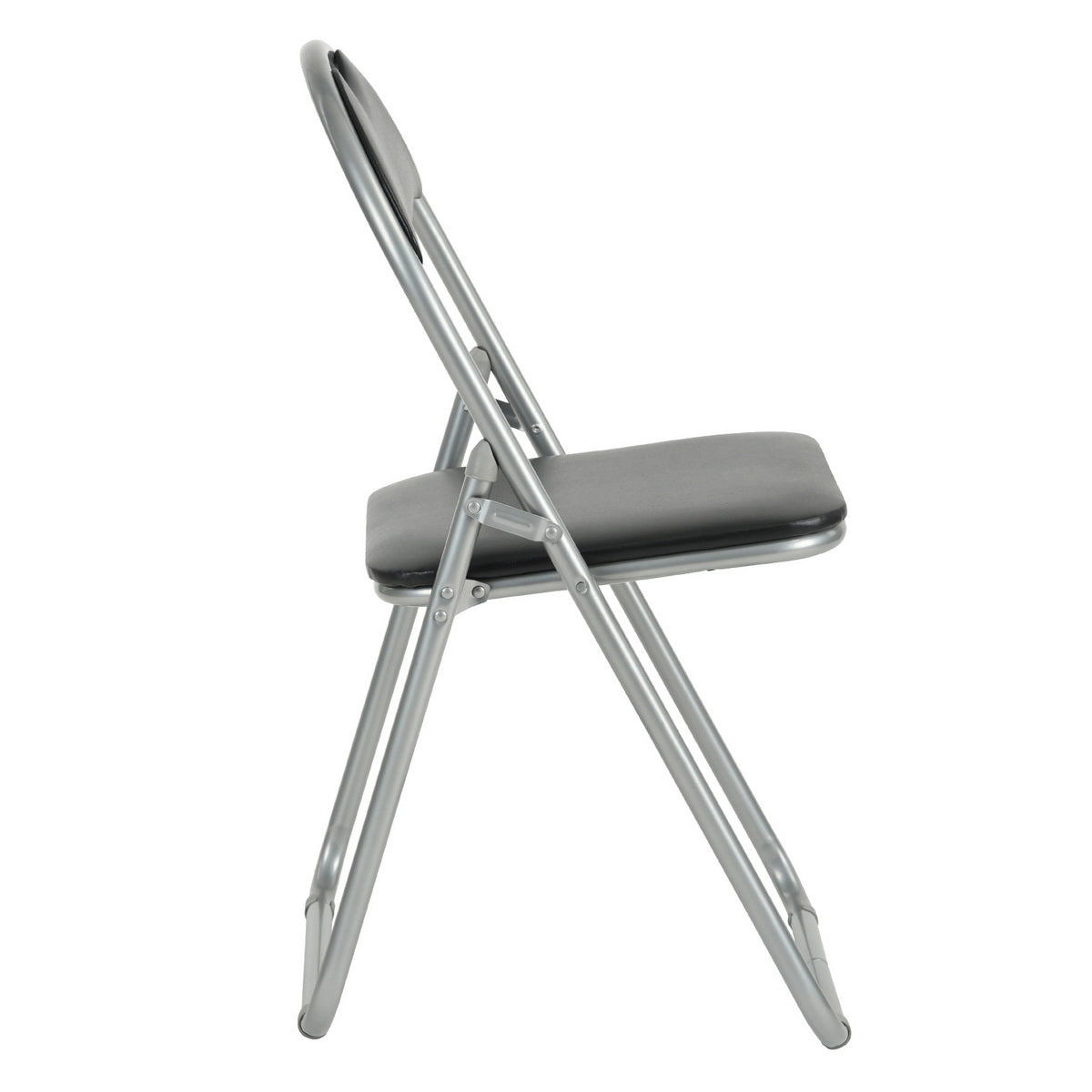 PVC Upholstered Folding Chairs Peacock