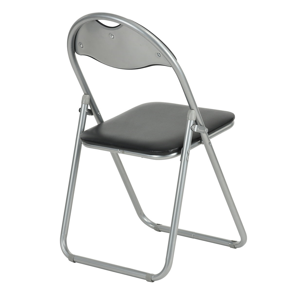 PVC Upholstered Folding Chairs Peacock